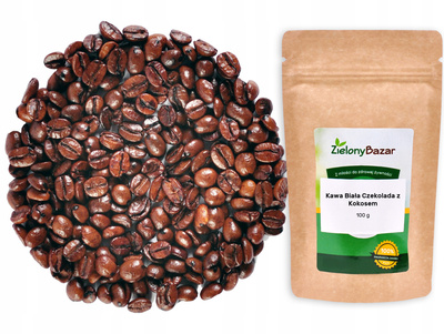 Zielony Bazar kawa BIAŁA CZEKOLADA Z KOKOSEM ziarnista 100 g
