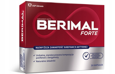 Berimal Forte CHOLESTEROL GLUKOZA BERGAMOTA 30 kapsułek