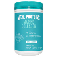 Vital Proteins Marine Collagen dla młodzieńczego wyglądu, kolagen rybi o neutralnym smaku 221g + TORBA LUNCHOWA GRATIS