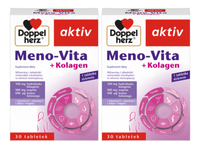 Doppelherz Aktiv Meno Vita + kolagen MENOPAUZA ZESTAW 2 x 30 tabletek