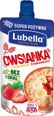 Lubella Owsianka z bananami truskawkami 100 g