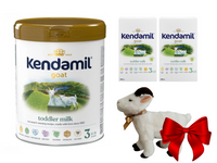 Kendamil Kozie 3 Junior ZESTAW puszka 800 g + 2 uzupełnienia 500 g + MASKOTKA GRATIS!