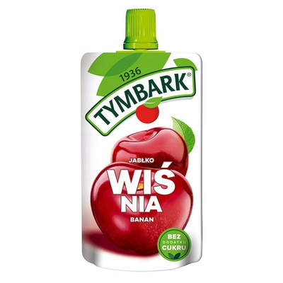 Tymbark mus wiśnia jabłko banan 120 g