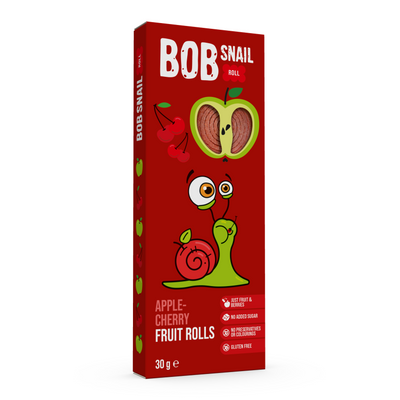 Bob Snail Rollsy owocowe Jabłko Wiśnia 30 g