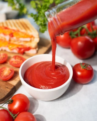 Vilgain Ketchup ze stewią naturalnie słodzony niskokaloryczny ze świeżych pomidorów 300 g