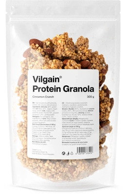 Vilgain Protein Granola kawałki pieczonego müsli z chipsami białkowymi na pożywne śniadanie 350 g