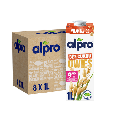 Alpro Napój owsiany niesłodzony 8x1L