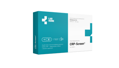 Lab Home Test CRP Screen, ultraczuły, 4 zakresy, infekcje – 1 test z krwi