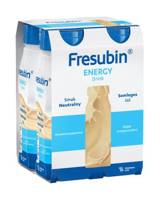 Fresubin® Energy Drink, smak neutralny, ZESTAW 16 x 200 ml.  Żywność specjalnego przeznaczenia medycznego. Dieta na Start