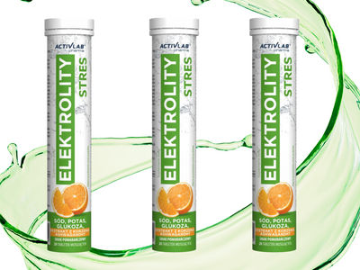 ActivLab Elektrolity Stres NAWODNIENIE smak pomarańczowy ZESTAW 3 x 20 tabletek musujących