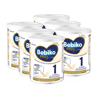 Bebiko Pro+ 1 Mleko początkowe częściowo fermentowane dla niemowląt od urodzenia ZESTAW 6x700g