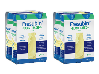 Fresubin® Plant Based, smak waniliowy, 8 x 200 ml. Żywność specjalnego przeznaczenia medycznego. FORMUŁA WEGAŃSKA bez białka mleka i laktozy, bez glutenu