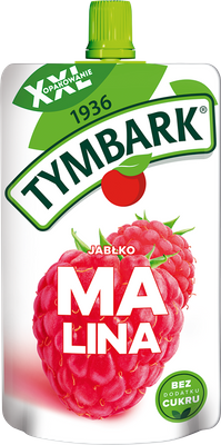 Tymbark mus XXL o smaku jabłko malina zdrowa przekąska 200 g