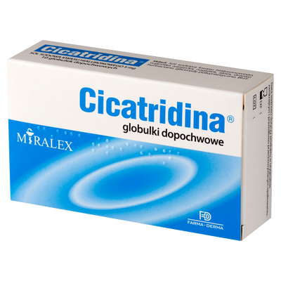 Cicatridina 5 mg globulki dopochwowe GOJENIE, REGENERACJA 10 globulek
