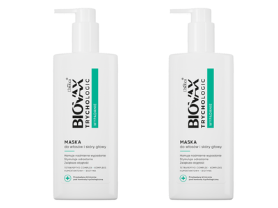 BIOVAX Trychologic Wypadanie Maska do włosów i skóry głowy ZESTAW 2 x 200 ml