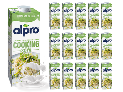 Alpro Kulinarne sojowe WEGE ŚMIETANA duże opakowanie ZESTAW 15 x 1L