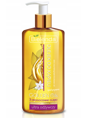 Bielenda golden oils ultra odżywczy olejek do kąpieli i pod prysznic z drogocennymi olejkami (olejek arganowy, abisyński, perilla) 250ml
