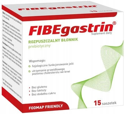 FIBEgastrin rozpuszczalny błonnik prebiotyczny 15 saszetek