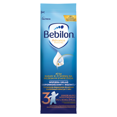 Bebilon 3 Advance Pronutra Junior po 1. roku życia saszetka ZESTAW 20x29,4 g