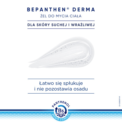 Bepanthen Derma Żel do mycia ciała SKÓRA SUCHA I WRAŻLIWA 400 ml