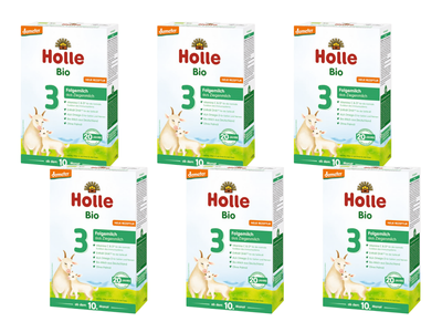 Holle 3 BIO Mleko kozie dla niemowląt od 10. miesiąca ZESTAW 6 x 400 g