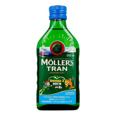 Moller's Tran Norweski, powyżej 3 lat aromat owocowy 250 ml