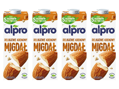 Alpro Napój migdałowy  original ZESTAW 4 x 1 L