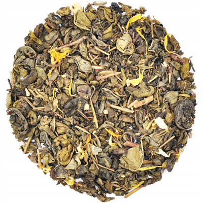 Zielony Bazar zielona herbata liściasta imbir miód 50 g