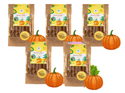 Dyniowe rollsy z jagodami camu camu ZESTAW 5 x 50 g