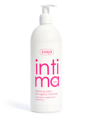 Ziaja Intima kremowy płyn do higieny intymnej z kwasem mlekowym VEGAN 500 ml