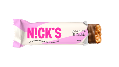 NICK'S baton w czekoladzie mlecznej orzechowy bez cukru 40 g