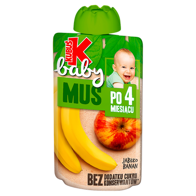 Kubuś Baby Mus po 4 miesiącu jabłko banan 100 g