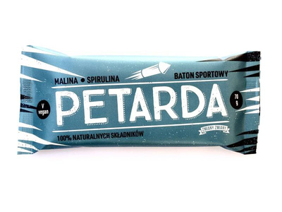 Zmiany Zmiany baton PETARDA malina i spirulina zdrowe przekąski 70 g