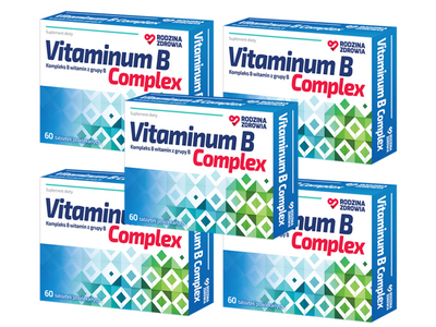 Rodzina Zdrowia Vitaminum B Complex ZESTAW 5 x 60 tabletek