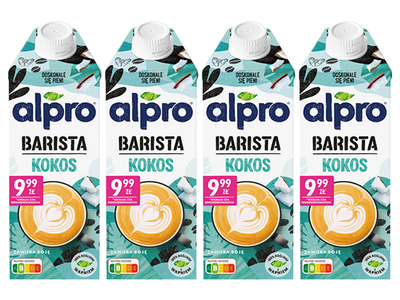 Alpro Barista Napój kokosowo-sojowy ZESTAW 4 x 750 ml