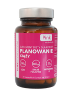 Zestaw planowanie ciąży PINK zestaw testy płytkowe i strumieniowe + suplement