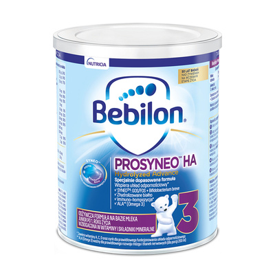 Bebilon Prosyneo HA 3 Hydrolyzed Advance odżywcza formuła na bazie mleka Junior po 1. roku 400 g