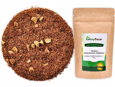 Zielony bazar herbata Rooibos cynamonowo-jabłkowa 50 g