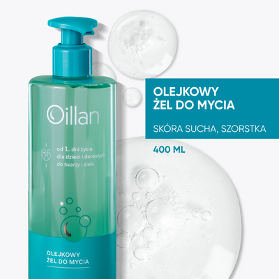 Oillan Olejkowy żel do mycia INTENSYWNIE NAWILŻA 400 ml