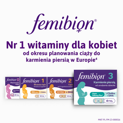 Femibion 3 suplement karmienie piersią DHA 56 + 56 tabletek