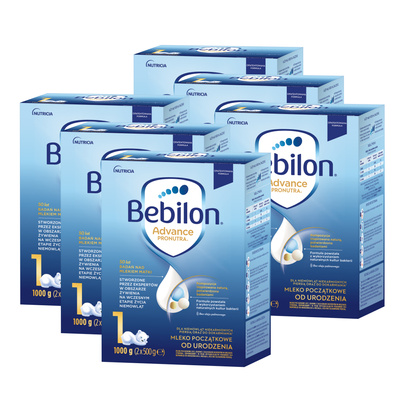 Bebilon 1 Advance Pronutra Mleko początkowe od urodzenia ZESTAW 6x1000 g