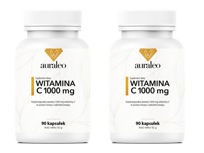 WITAMINA C 1000 mg kwas l-askorbinowy ODPORNOŚĆ ZESTAW 2 x 90 kapsułek