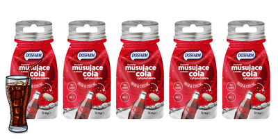 Dosfarm drażetki musujące o smaku coli, cytryny i mięty z witaminą C ZESTAW 5 x 16 g