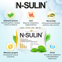 N-sulin POZIOM CUKRU MORWA BIAŁA 60 tabletek