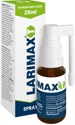 Larimax T spray 20 ml Ból gardła