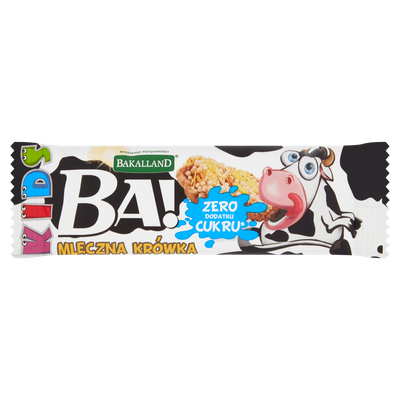 Bakalland Kids Baton dla dzieci mleczna krówka 25g