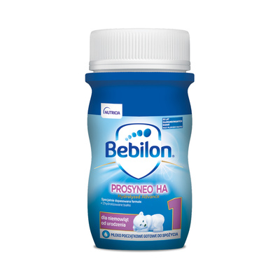 Bebilon Prosyneo HA 1 Mleko początkowe dla niemowląt od urodzenia w płynie RTF 90 ml krótka data