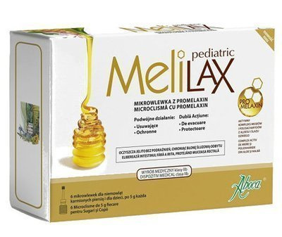 Melilax Pediatric mikrowlewka doodbytnicza z promelaxin dla dzieci i niemowląt 5 g x 6 mikrowlewek