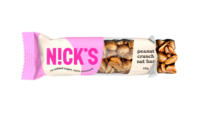 NICK'S baton z orzeszkami ziemnymi i czekoladą chrupiący 40 g