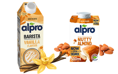 Alpro Barista Waniliowe 750 ml + Alpro migdałowe 500 ml ZESTAW mleka roślinne do kawy